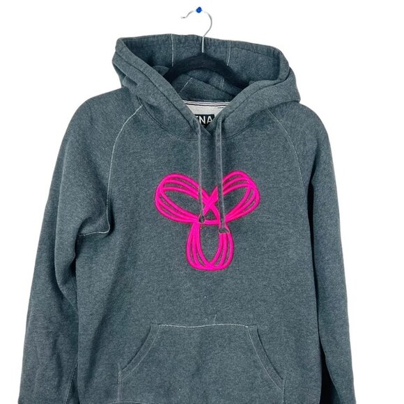 Aritzia Gray Hoodie with Pink Design - Picture 2 of 13